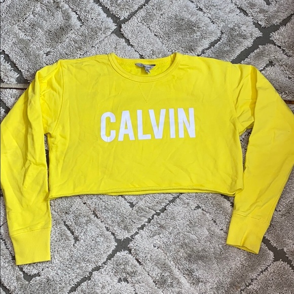 CALVIN Calvin Klein Cropped Crewneck - Picture 1 of 2